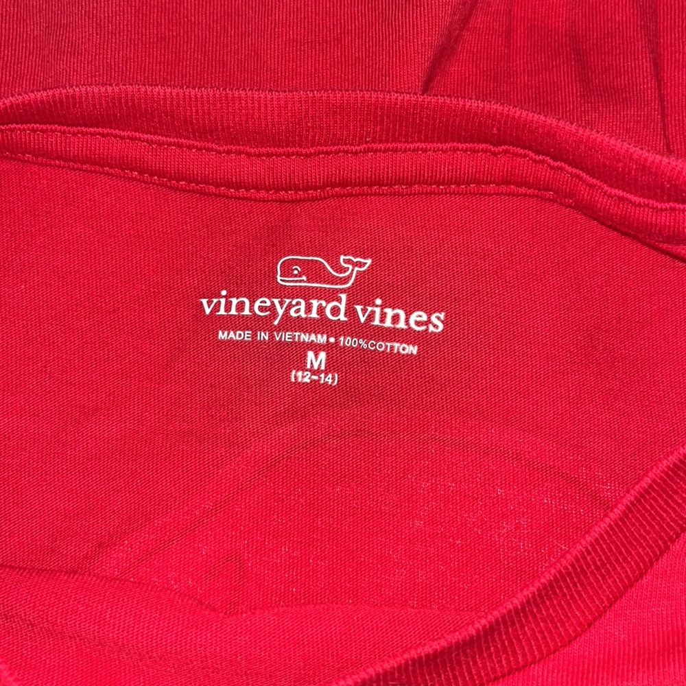 Vineyard Vines Red Long Sleeve Pocket Tee - Picture 5 of 5